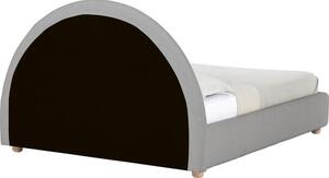 Čalúnená posteľ s úložným priestorom Ebba