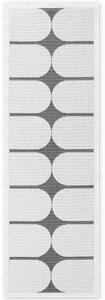 NORTHRUGS Behúň Duet Bowen Black/White - na von aj na doma - 80x250 cm