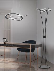 Trio OAKLAND | Dizajnové stojacie LED svietidlo Farba: Matný nikel