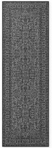 Hanse Home , Behúň Duet Kona 106248 Black/White - na von aj na doma, 80x250, čiernobiela, chodba / predsieň