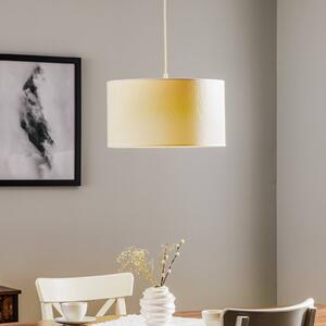 Závesná lampa Roller, biela/zlatá