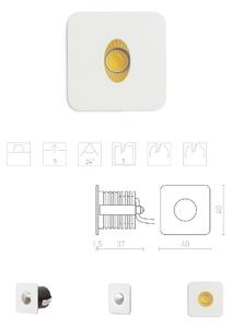 Rendl RIO SQ | Zápustné štvorcové LED svietidlo určené do steny a niky