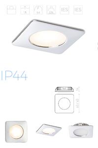 Rendl INEZ SQ | Zápustné štvorcové kúpeľňové LED svietidlo IP44
