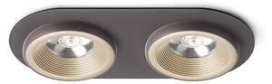 Rendl SHARM R II | Zápustné okrúhle LED svietidlo Farba: čierna meď/meď