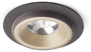 Rendl SHARM R I | Zápustné okrúhle LED svietidlo Farba: Medená/čierná