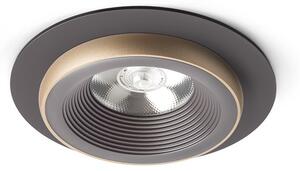 Rendl SHARM R I | Zápustné okrúhle LED svietidlo Farba: Čierna/medená
