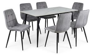 PROFI jedálenský set stôl RION 130 + 6x stolička MILA