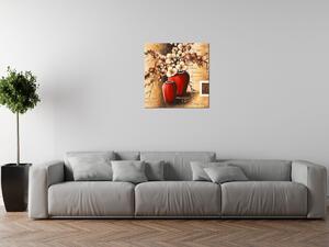 Gario Obraz na plátne Orchidei v červenej váze Veľkosť: 30 x 20 cm