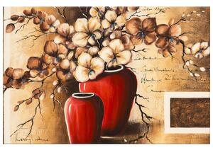 Gario Obraz na plátne Orchidei v červenej váze Veľkosť: 40 x 60 cm