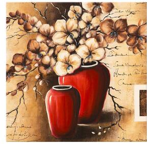Gario Obraz na plátne Orchidei v červenej váze Veľkosť: 20 x 30 cm