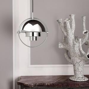 Závesné svietidlo GUBI Multi-Lite, Ø 36 cm, chróm/chróm
