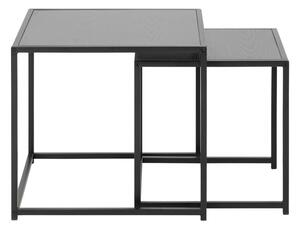 Konferenčný stolík Benato (50x45x50 cm, čierna)