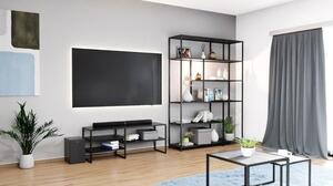 TV stolík Benato (120x46x33 cm, čierna)