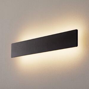 Nástenné LED svietidlo Zig Zag čierne, šírka 53 cm, Čierna, Chodba, Hliník, Moderný, Nástenné svietidlo