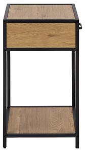 Nočný stolík Benato (42x63x35 cm, dub)