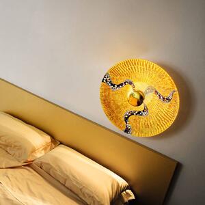 KOLARZ Luna Kiss Gold nástenné svetlo 24 kt Ø54 cm