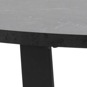 Jedálenský stôl Arden 110x110x75 cm (čierna)