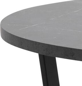 Jedálenský stôl Arden 110x110x75 cm (čierna)