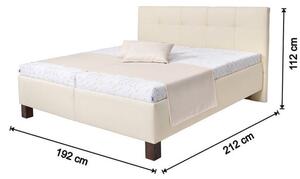 Čalúnená posteľ Mary 180x200, béžová, bez matraca