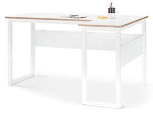 Rohový písací stôl s hranami chránenými dyhou