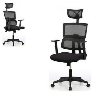 Kancelárska stolička s výškovo nastaviteľnými opierkami čierna - posledný kus (a-B1025 čierna)