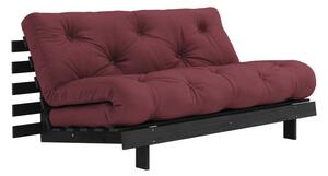 Vínovočervená rozkladacia pohovka 160 cm Roots Black Night – Karup Design