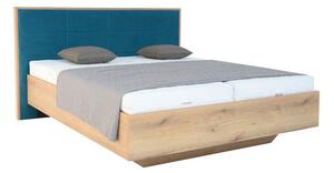 Drevená posteľ Leticia 180x200, dub, bez matraca