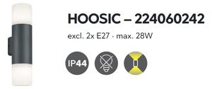 Trio HOOSIC| Nástenné svietidlo E27 IP44 Farba: Hnedá