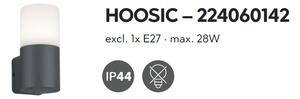 Trio HOOSIC| Nástenné svietidlo E27 IP44 Farba: Antracitová