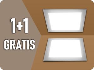 V-TAC LED vstavaný panel s napájacím zdrojom 12W, 1200lm, Backlit, štvorec, SAMSUNG CHIP, 1+1 zadarmo! Farba svetla: Teplá biela