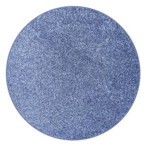 Kusový koberec Velur Ultra tm. modrý kruh - 300x300 (priemer) kruh cm