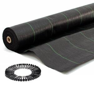 Bestent Agrotextília tkaná 1,1m x 100m 70g s UV filtrom + kolíky