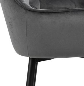 Barová stolička Bora tmavo sivá