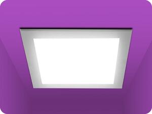Solight LED vstavaný panel 6W, 450lm, CCT 3000K/4000K/6000K, štvorec [WD147]