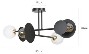 Emibig MINERVA 4 | dizajnová stropná lampa Farba: Biela