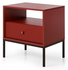 Nočný stolík Pernilla (zásuvka, červená)