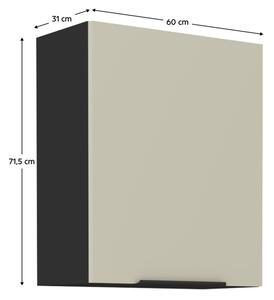 ARAKA kašmír G60/72 horná kuchynská skrinka 60 cm