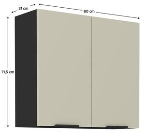 ARAKA kašmír G80/72 horná kuchynská skrinka 80 cm