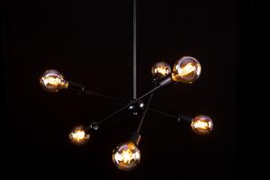 Emibig Proton 6 | dizajnová stropná lampa Farba: Čierna