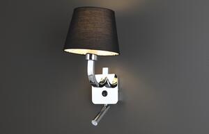 Maxlight DENVER | luxusná nástenná lampa Farba: Čierna