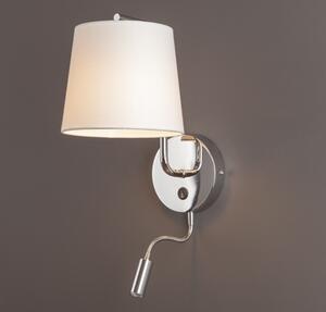 Maxlight CHICAGO | luxusná nástenná lampa + LED Farba: Biela/chróm