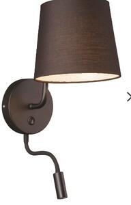 Maxlight CHICAGO | luxusná nástenná lampa + LED Farba: Čierna