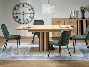 Jedálenský stôl Fabiano (dub wotan + čierna) (pre 4 až 6 osôb). Vlastná spoľahlivá doprava až k Vám domov. 1092389