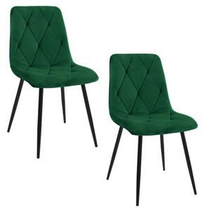 Set 2 ks jedálenských stoličiek SJ.3, zelená