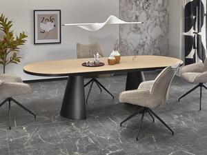 Jedálenský stôl Giogi (dub + čierna) (pre 8 a viac osôb). Vlastná spoľahlivá doprava až k Vám domov. 1092393
