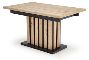 Jedálenský stôl Lalia 160 (dub artisan + čierna) (pre 6 až 8 osôb). Vlastná spoľahlivá doprava až k Vám domov. 1092399