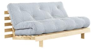 Biela/svetlo modrá rozkladacia pohovka 160 cm Roots - Karup Design