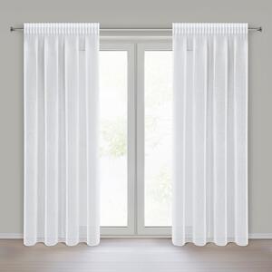 Dekorstudio Záclona ELPIDIA s riasiacou páskou 140 x 270 cm – biela