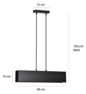 Emibig GENTOR 2 | Minimalistická stropná lampa Farba: Čierna