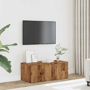 TV skrinka, staré drevo 80x34x30 cm, kompozitné drevo